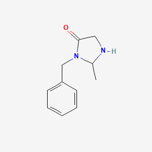 molecular formula C11H14N2O B13861496 3-Benzyl-2-methylimidazolidin-4-one 
