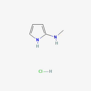 molecular formula C5H9ClN2 B13861508 N-methyl-1H-pyrrol-2-amine;hydrochloride 
