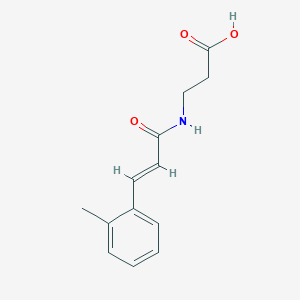 molecular formula C13H15NO3 B1386152 N-[(2E)-3-(2-Methylphenyl)prop-2-enoyl]-beta-alanine CAS No. 1099157-45-5