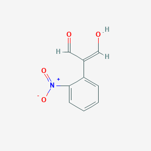 molecular formula C9H7NO4 B13861523 3-Hydroxy-2-(2-nitrophenyl)acrylaldehyde 