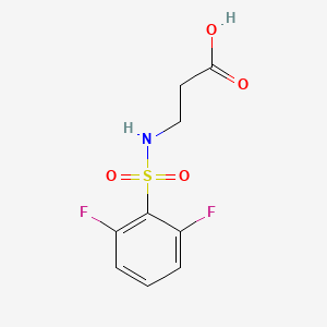 molecular formula C9H9F2NO4S B1386154 3-((2,6-Difluorophenyl)sulfonamido)propanoic acid CAS No. 885269-18-1
