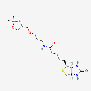 molecular formula C19H33N3O5S B13861543 N-Biotinyl-3-aminopropylSolketal 