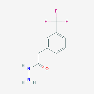molecular formula C9H9F3N2O B1386155 2-[3-(Trifluoromethyl)phenyl]acetohydrazide CAS No. 116622-96-9
