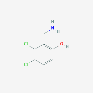 molecular formula C7H7Cl2NO B13861556 2-(Aminomethyl)-3,4-dichlorophenol 