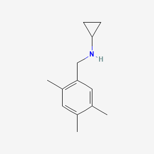 molecular formula C13H19N B1386162 N-(2,4,5-Trimethylbenzyl)cyclopropanamine CAS No. 1079178-94-1