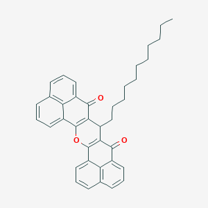 molecular formula C38H36O3 B13861659 16-undecyl-3-oxaheptacyclo[17.7.1.15,9.02,17.04,15.023,27.013,28]octacosa-1(26),2(17),4(15),5,7,9(28),10,12,19,21,23(27),24-dodecaene-14,18-dione 