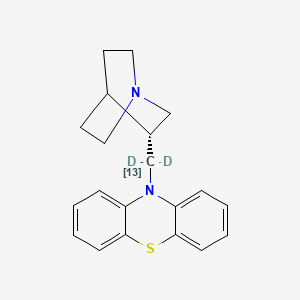 molecular formula C20H22N2S B13861693 10-[[(3R)-1-azabicyclo[2.2.2]octan-3-yl]-dideuterio(113C)methyl]phenothiazine 