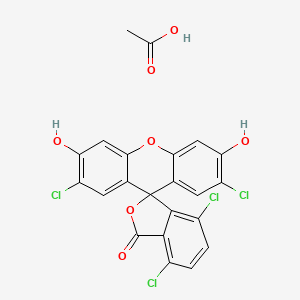 molecular formula C22H12Cl4O7 B13861735 2',4,7,7'-Tetrachlorocarboxy Fluorescein 