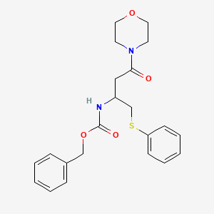 molecular formula C22H26N2O4S B13861756 Benzyl 4-morpholino-4-oxo-1-(phenylthio)butan-2-ylcarbamate 