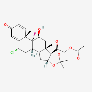 molecular formula C26H32ClFO7 B13861782 21-Acetyl-6alpha-chlorotriamcinoloneAcetonide 