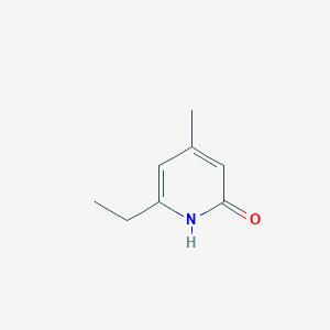 molecular formula C8H11NO B13861803 2(1H)-pyridinone, 6-ethyl-4-methyl- 