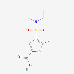 molecular formula C10H15NO4S2 B13861814 4-Diethylsulfamoyl-5-methyl-thiophene-2-carboxylic acid 