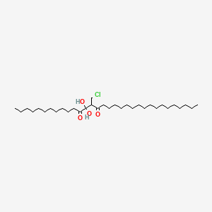 molecular formula C33H63ClO4 B13861823 14-(Chloromethyl)-13,13-dihydroxydotriacontane-12,15-dione 