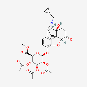 molecular formula C33H39NO13 B13861838 Naltrexone 2,3,4-Tri-O-acetyl-O-Beta-D-glucuronic Acid Methyl Ester (1.0mg/ml in Acetonitrile) 