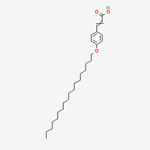 molecular formula C27H44O3 B13861849 3-[4-(Octadecyloxy)phenyl]prop-2-enoic acid CAS No. 107019-92-1