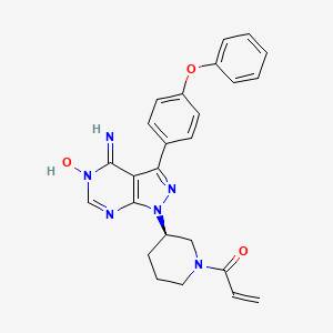 molecular formula C25H24N6O3 B13861876 Ibrutinib N1-Oxide 