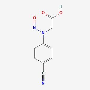 molecular formula C9H7N3O3 B13861980 N-(4-Cyanophenyl)-N-nitrosoglycine 