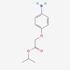 molecular formula C11H15NO3 B13861998 Propan-2-yl 2-(4-aminophenoxy)acetate 