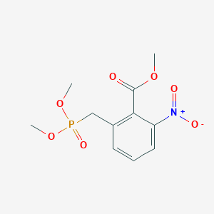 molecular formula C11H14NO7P B13862034 Methyl 2-(dimethoxyphosphorylmethyl)-6-nitrobenzoate 