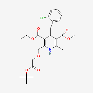 molecular formula C25H32ClNO7 B13862047 O-Desaminoethoxy O-2-(tert-Butoxy)-2-oxoethoxy Amlodipine 