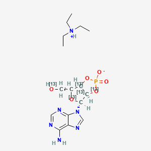 molecular formula C16H27N6O6P B13862053 Adenosine 2',3'-Cyclic Phosphate-13C5 Triethylammonium Salt 