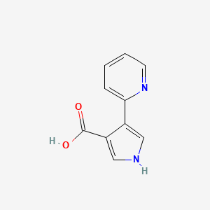 molecular formula C10H8N2O2 B1386206 4-(Pyridin-2-yl)-1H-pyrrole-3-carboxylic acid CAS No. 1096815-73-4