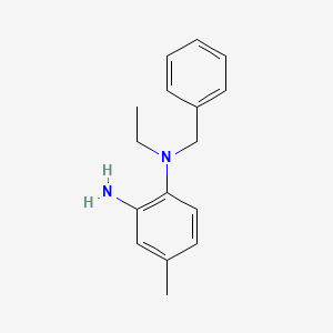molecular formula C16H20N2 B1386207 N~1~-Benzyl-N~1~-ethyl-4-methyl-1,2-benzenediamine CAS No. 1097811-16-9