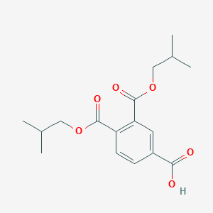 molecular formula C17H22O6 B13862078 3,4-Bis(isobutoxycarbonyl)benzoic Acid 