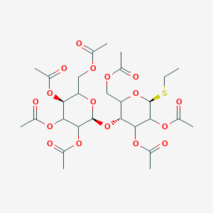 molecular formula C28H40O17S B13862111 Ethyl 2,3,6,2',3',4',6'-Hepta-O-acetyl-alpha,beta-D-thiolactopyranoside 