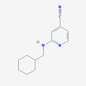 molecular formula C13H17N3 B1386212 2-[(Cyclohexylmethyl)amino]isonicotinonitrile CAS No. 1096821-83-8