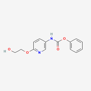 molecular formula C14H14N2O4 B13862132 Phenyl 6-(2-hydroxyethoxy)pyridin-3-ylcarbamate 