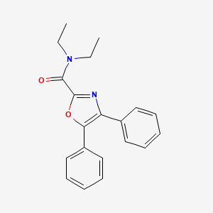 molecular formula C20H20N2O2 B13862190 N,N-diethyl-4,5-diphenyl-1,3-oxazole-2-carboxamide 