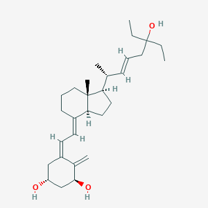 molecular formula C29H46O3 B138622 (5Z,7E,22E)-(1S,3R)-26,27-dimethyl-9,10-seco-5,7,10(19),22-cholestatetraene-1,3,25-triol CAS No. 134508-36-4