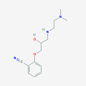 molecular formula C14H21N3O2 B13862217 2-[3-[2-(Dimethylamino)ethylamino]-2-hydroxypropoxy]benzonitrile 