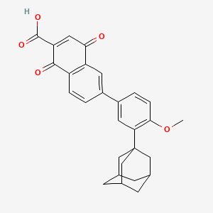 molecular formula C28H26O5 B13862242 Adapalene-1',4'-dione 