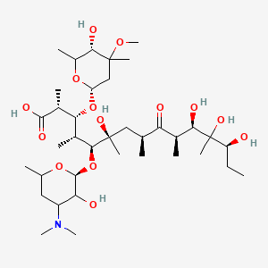 molecular formula C37H69NO14 B13862251 (2R,3R,4R,5S,6R,8S,10R,11R,13S)-5-[(2S)-4-(dimethylamino)-3-hydroxy-6-methyloxan-2-yl]oxy-6,11,12,13-tetrahydroxy-3-[(2R,5S)-5-hydroxy-4-methoxy-4,6-dimethyloxan-2-yl]oxy-2,4,6,8,10,12-hexamethyl-9-oxopentadecanoic acid 