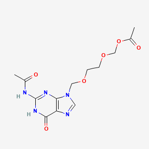 molecular formula C13H17N5O6 B13862304 N2-Acetyl Acyclovir Methyl Acetate 