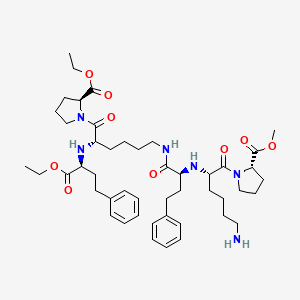 molecular formula C47H70N6O9 B13862322 (S)-Lisinopril Dimer Diethyl Methyl Ester 