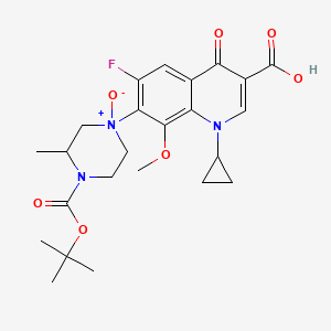 molecular formula C24H30FN3O7 B13862332 N-Boc Gatifloxacin N-Oxide 