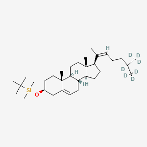 molecular formula C33H58OSi B13862446 3-tert-Butyldimethylsilyl-20-dehydro Cholesterol-d7 