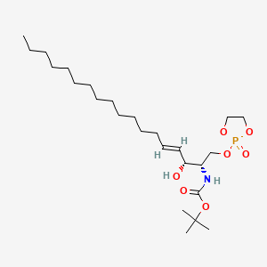 molecular formula C25H48NO7P B13862485 tert-Butyl ((2S,3R,E)-3-hydroxy-1-((2-oxido-1,3,2-dioxaphospholan-2-yl)oxy)octadec-4-en-2-yl)carbamate 