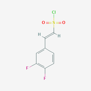(E)-2-(3,4-difluorophenyl)ethene-1-sulfonyl chloride