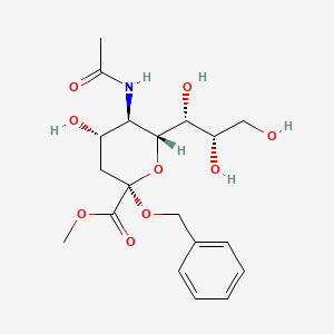 molecular formula C19H27NO9 B13862548 methyl (2R,4S,5R,6R)-5-acetamido-4-hydroxy-2-phenylmethoxy-6-[(1R,2S)-1,2,3-trihydroxypropyl]oxane-2-carboxylate 