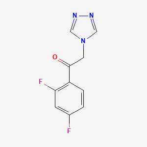 molecular formula C10H7F2N3O B13862555 1-(2,4-Difluorophenyl)-2-(4H-1,2,4-triazol-4-yl)ethanone 