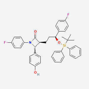 molecular formula C40H39F2NO3Si B13862560 (3R,4S)-1-(4-Fluorophenyl)-3-[(3S)-3-tert-butyldiphenylsilyloxy-3-(4-fluorophenyl)propyl]-4-(4-hydroxyphenyl)-2-azetidinone 