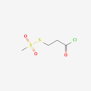molecular formula C4H7ClO3S2 B13862589 S-(3-Chloro-3-oxopropyl) Methanesulfonothioate 