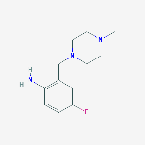 4-Fluoro-2-[(4-methyl-1-piperazinyl)methyl]aniline