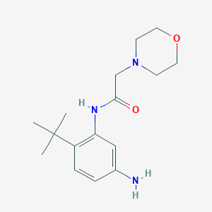 molecular formula C16H25N3O2 B13862611 N-(5-amino-2-tert-butylphenyl)-2-morpholin-4-ylacetamide 