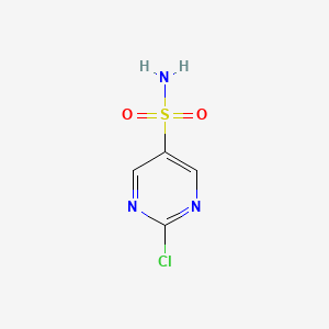 molecular formula C4H4ClN3O2S B1386262 2-Chloropyrimidine-5-sulfonamide CAS No. 1155080-09-3