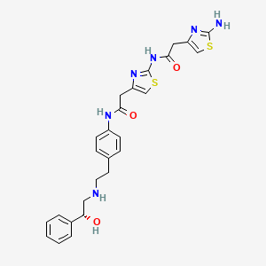 molecular formula C26H28N6O3S2 B13862637 (2-Amino-4-thiazolyl)acetyl Mirabegron 